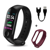 M3 Plus Smart Bracelet Heart Rate Blood Pressure Health Waterproof Smart Watch M3 Pro Bluetooth Watch Wristband Fitness Tracker